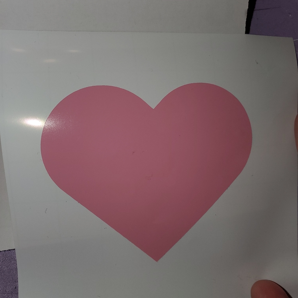 Heart decal handmade